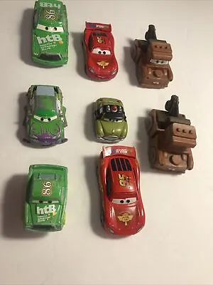 Disney Pixar Cars Lot Of 8 Cars -  6 Are Diecast Metal Mercury MP- 2 Mcqueens • $14