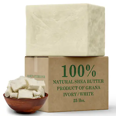 $5.30 • Buy Raw African Shea Butter IVORY 100% Pure Natural Unrefined Organic Bulk Wholesale