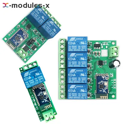 $5.93 • Buy 1/2/4Channel Bluetooth Relay Module APP Control Switch IoT Smart Home DC 5V/12V