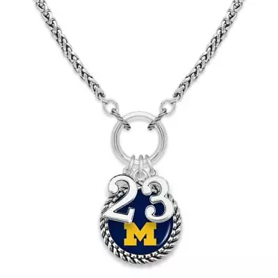 Michigan Wolverines Graduation Year 2023 Silver Chain Necklace Jewelry Licensed • $22.49