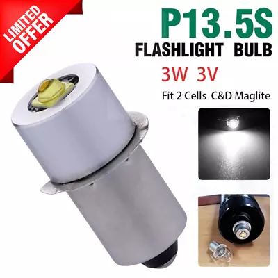Ultra-Bright 6500K Maglite LED Upgraded Flashlight Bulb Replacement 2 C&D Cells • $11.99