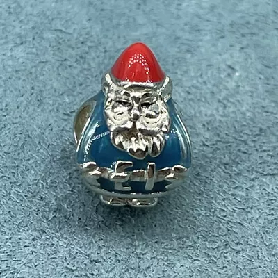 Chamilia Charm Gnome Red Blue Enamel 925 Sterling Silver • £12