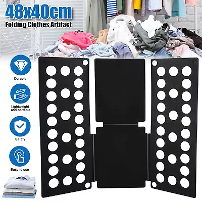 Adjustable T-Shirt Clothes Folding Artifact Board Fast Folder Laundry Organizer • $11.98