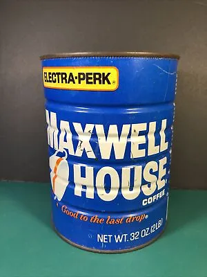 Vintage Maxwell House | Coffee Can | 2 Lb | Electra-perk | Empty | No Lid • $9.99