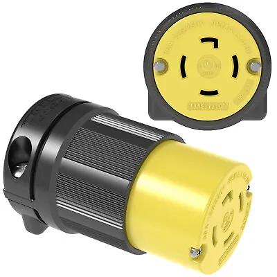 30 AMPS 125/250 Volts Turn Lock Connector Plug 4 Prong 30A L1430C 2713 L14-30R • $15.97