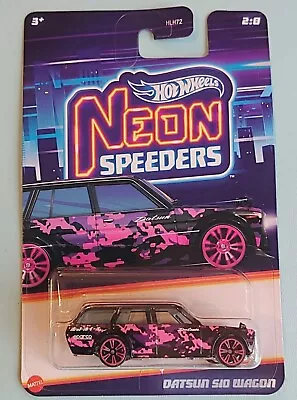 Hot Wheels Datsun 510 Wagon. New Collectable Toy Model Car. Neon Speeders 2024. • £7.49