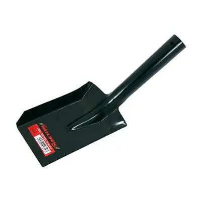 4  Coal Shovel 100mm Black Metal Fireplace Contractors Spade Pet Dog Scoop 2819 • £5.49