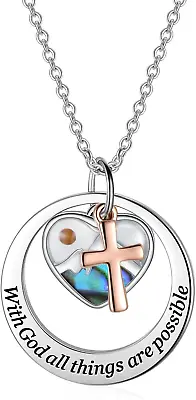 Faith Move Mountain Mustard Seed Pendant Necklace Gifts Sterling Silver 18+2  • $116.44