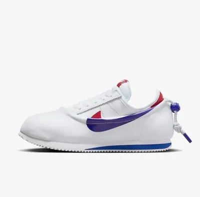 Nike X Clot Cortez SP White And Game Royal Forest Gump DZ3239-100 Shoes US 10.5 • $299