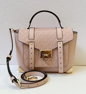 Michael Kors Manhattan Medium Satchel Shoulder Crossbody Bag Mk Powder Blush • $139.80