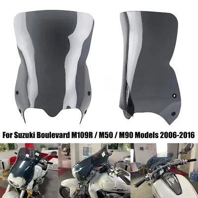 Motorcycle Front Windshield Smoke For Suzuki Boulevard M109R M90 VZR1800 M1800R • $179.99