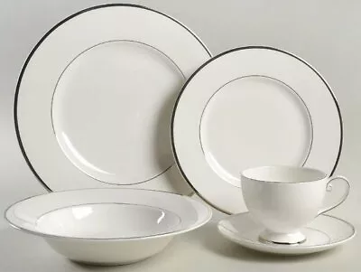 Mikasa Ultima Plus Cameo Platinum Fine China 5 Five Piece Place Setting NIB • $29.49