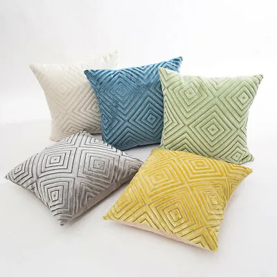 £3.59 • Buy 18x18 Inch Geometric Pillow Case Cosy Home Decor Cushion Covers Sofa Pillowcase