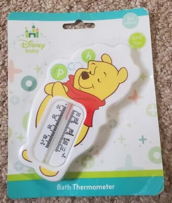 £4.99 • Buy Disney Winnie The Pooh Baby Bath Pink Thermometer 3+ Months 