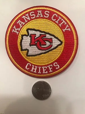 Kansas City Chiefs Vintage Embroidered Iron On Logo Patch 3   NFL • $6.79