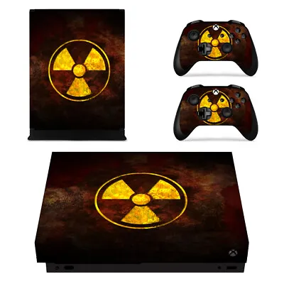 Xbox One X Console Skin Sticker Decal Radioactive + 2 Controller Skins • $16.95