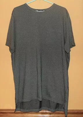 Mossimo Womens Shirt With Pocket Gray With Black Dots Size XLarge NWT • $10.49