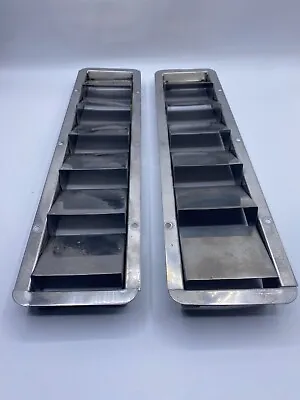 Boat Marine Louvered Air Vents Stainless Steel Plated - USED • $39.99