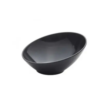 Large Black Melamine Slanted Buffet Bowl 30 X 29 X 13cm • £27.62