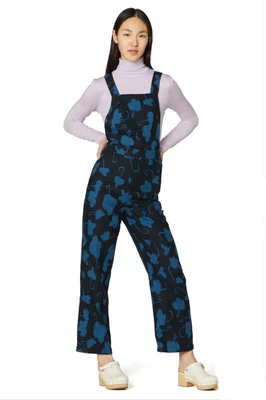 $50 • Buy Gorman Clothing Size 10 Blue ‘Baby Clover’ Print Dungarees/Overalls/Jumpsuit