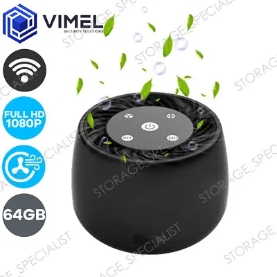 Wireless Home 64GB Air Purifier WIFI Camera IR Night Vision Device  Spy Hidden • $239