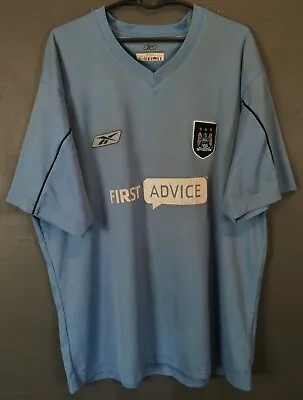 Men's Fc Manchester City 2003/2004 Training Football Soccer Shirt Jersey Size Xl • $39.99