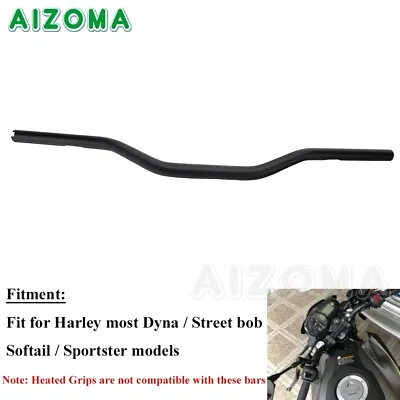 CNC 1-1/8'' Motorcycle MX Style Handlebar With 1'' End For Harley Softail Dyna • $62.89