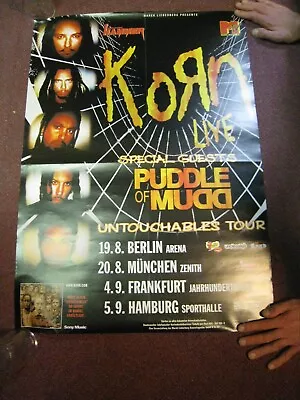 Korn Poster Puddle Of Mudd Untouchables German Tour • $338.95