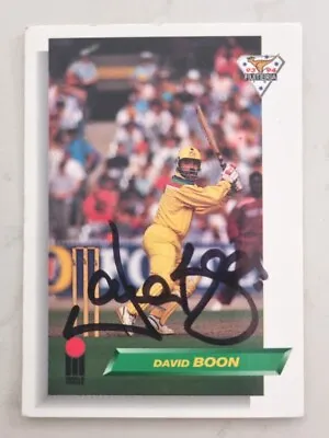 David Boon Signed Futera Cricket Trade Card Australia Ashes Select • $21.90