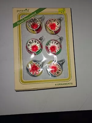 Vintage Pyramid Indented Christmas Tree Ornaments • $9.99