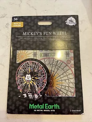 Disney Parks Mickey's Fun Wheel In Color Metal Earth 3D Model Kit - NEW • $15