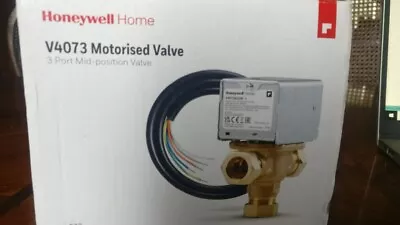 Honeywell 22mm 3 Port Motorised Mid Position Diverter Valve V4073A1039 (V4073A) • £74.99