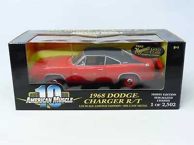 1:18 RC Ertl American Muscle #36512 Die-Cast 1968 Dodge Charger R/T - Red • $119.95