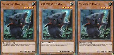 Yugioh 3 X Vampiric Koala - Super - Dasa-en048  Dark Saviors  • £2.50