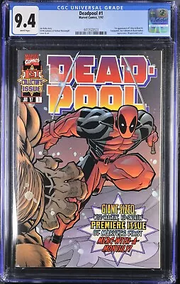 Deadpool #1 CGC 9.4! Marvel 1997 • $100