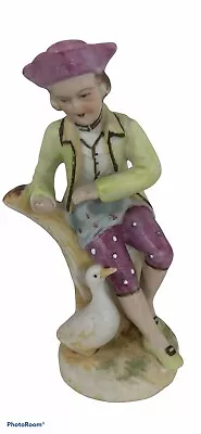 Vintage Maruri Japan Figurine Man With Duck 5 1/4” Tall • $10.49