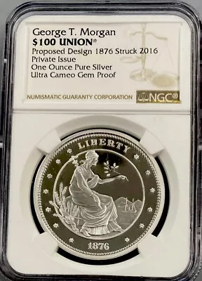 2016 George T Morgan $100 Union NGC UCG 💥FLAWLESS QUALITY💥 • $99