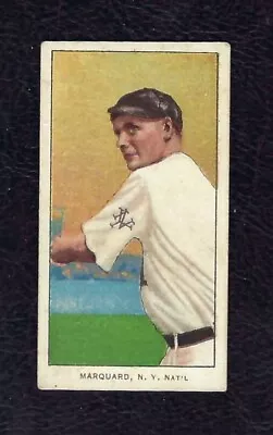 1909-11 T206 Rube Marquard NY Nat'l HOF Piedmont 350-460 Fac. 25 VG-EX! • $300