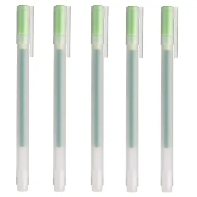 Made In JAPAN MUJI Gel Ink Ballpoint Pen Light Green 0.5mm X 5 • $6.63