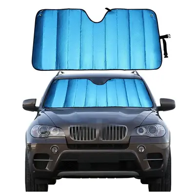 Privacy Sunshade Cover Car Front Window Sun Visor Windshield Shield UV Protector • $36.18