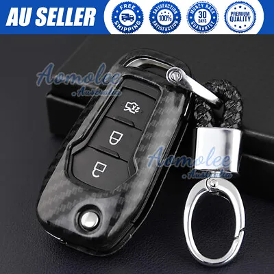 For Ford Mondeo Ecosport Explorer Ranger Hard Car Key Shell Chain Fob Cover Case • $21.85