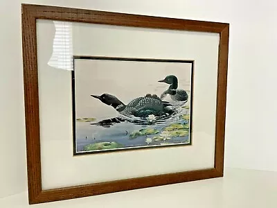 Michael Dumas Loons Framed Matted Print  • $21.83