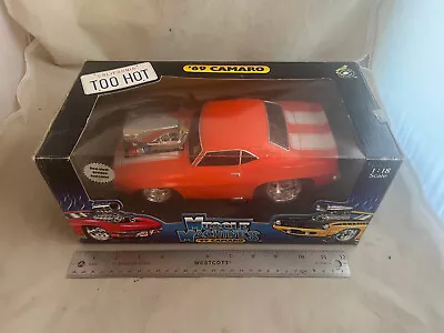 NEW Sealed Muscle Machines 1:18 Scale 1969 '69 Chevy Camaro Diecast 2000 ORANGE • $99