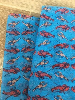 2d. J.crew Rare Lobster Scarf Blue • $29