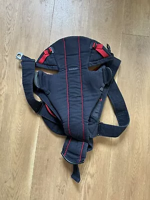 Baby Bjorn Baby Carrier Black/Red Cotton Good Condition  • £18