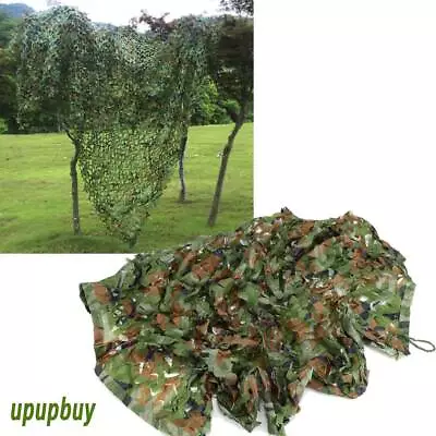 Woodland Camouflage Netting Military Surplus Camo BLIND Shade Army Cover • $9.21