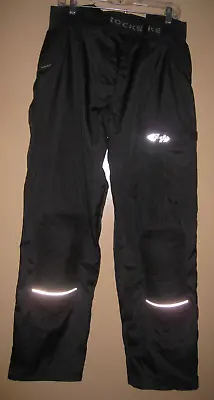 Joe Rocket Mens Black Motorcycle Pants Waterproof Knee Padded Protection Size M • $59.99