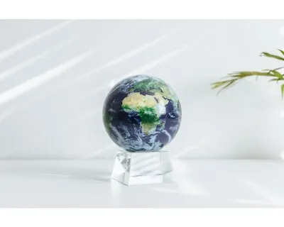 MOVA 5 Inch Satellite View Rotating Globe With Rare Crystal Base • $349.99