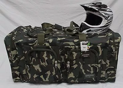 Moto X Atv Gear Bag Motocross Mx Off Road Paintball Green Camo • $49.99