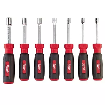 Milwaukee 48-22-2417 7 PC Hollow Shaft Metric Nut Driver Set • $44.75